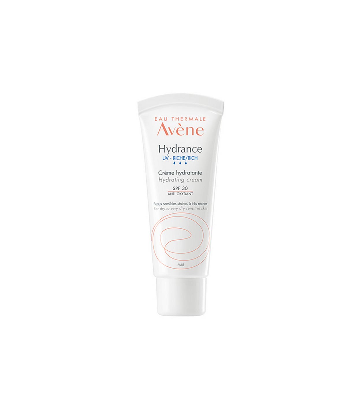 Avène - *Hydrance UV* - Crema viso idratante ricca SPF30 - Pelli sensibili  da secche a molto secche
