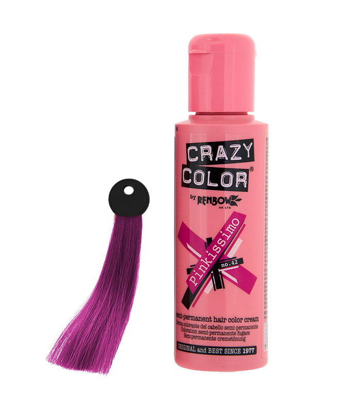 CRAZY COLOR Nº 42 - Crema colorante per capelli - Pinkissimo 100ml