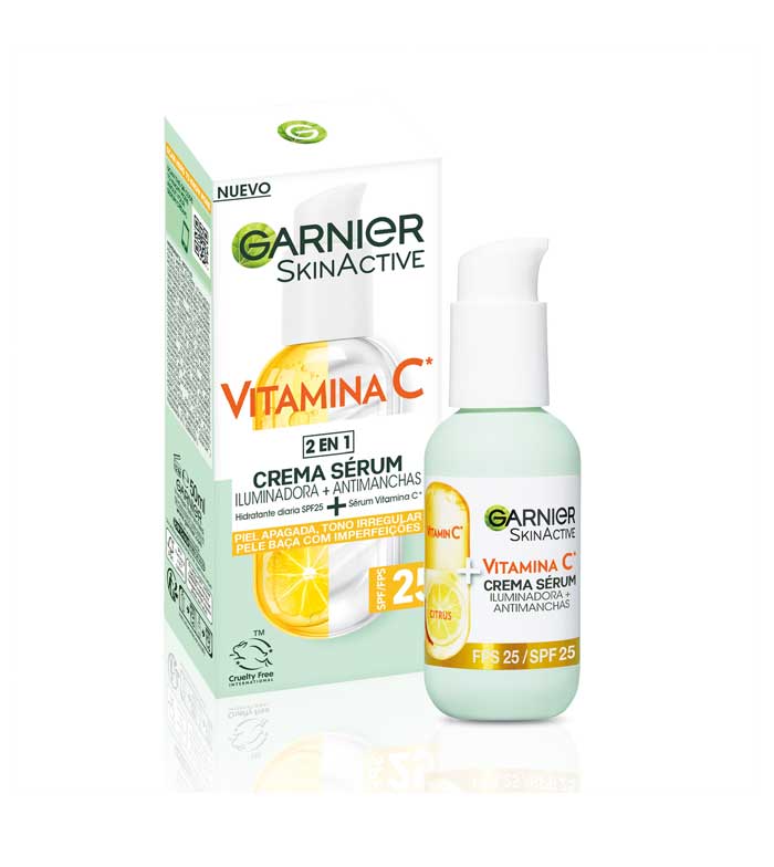 Garnier - *Skin Active*- Siero in crema schiarente e anti-imperfezioni alla  vitamina C