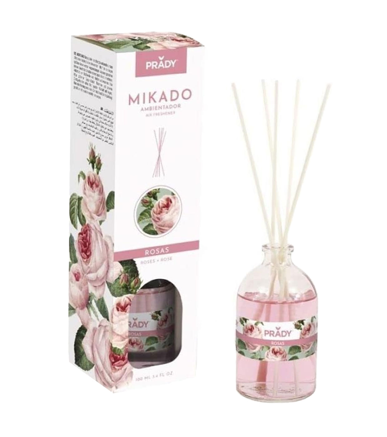 SYS Aromas Deodorante Ambiente Mikado Radice Angelica - 100 Ml Con 8 Bastoncini Rattan, Durata 4+ Settimane