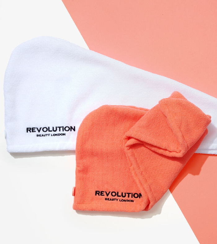 Acquistare Revolution Haircare - Pacchetto di asciugamani per capelli in  microfibra - Bianco e corallo