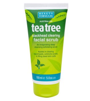 Beauty Formulas -  Tea Tree Blackhead clearing Facial Scrub