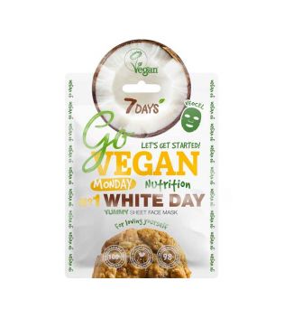 7DAYS - Maschera per il viso Go Vegan - Monday White Day