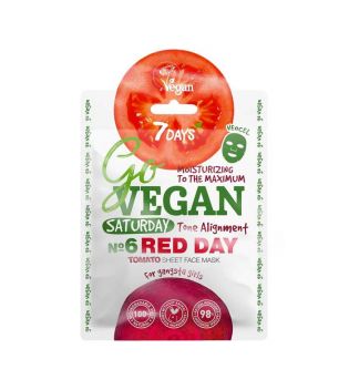 7DAYS - Maschera per il viso Go Vegan - Saturday Red Day