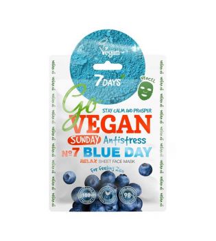 7DAYS - Maschera per il viso Go Vegan - Sunday Blue Day