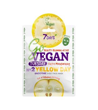 7DAYS - Maschera per il viso Go Vegan - Tuesday Yellow Day