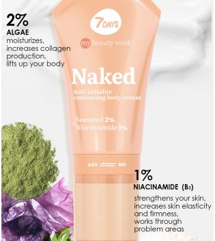 7DAYS - *My Beauty Week* - Crema rullo corpo anticellulite - Naked