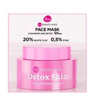 7DAYS - *My Beauty Week* - Maschera viso all'argilla purificante Detox Skin