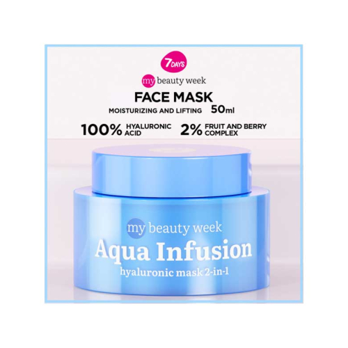 7DAYS - *My Beauty Week* - Maschera viso idratante 2 in 1 Aqua Infusion