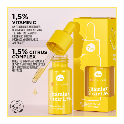 7DAYS - *My Beauty Week* - Siero Viso Illuminante e Tonificante Re-Vita C
