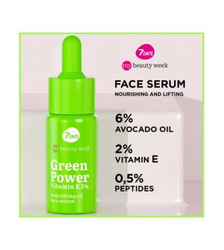 7DAYS - *My Beauty Week* - Siero viso nutriente Green Power Vitamin E