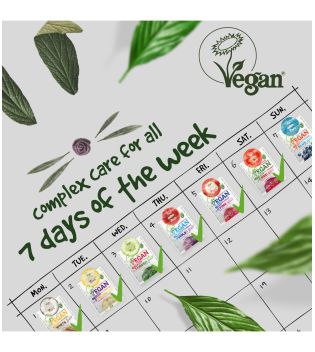 7DAYS - Set maschera facciale Go Vegan Healthy Week Colour Diet