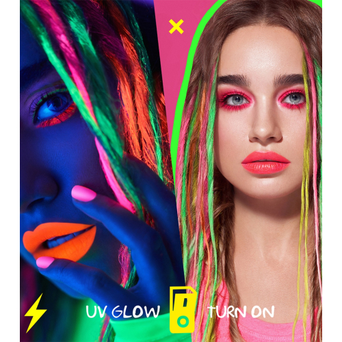 7DAYS - Tintura temporanea per capelli neon Extremely Chick - 602: Inspire Vogue