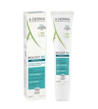 A-Derma - *Biology AC* - Crema viso fluida anti-imperfezioni e anti-segni Perfect