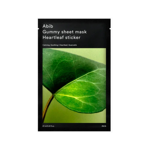 Abib - Maschera per il viso Gummy Sheet Mask - Heartleaf Sticker