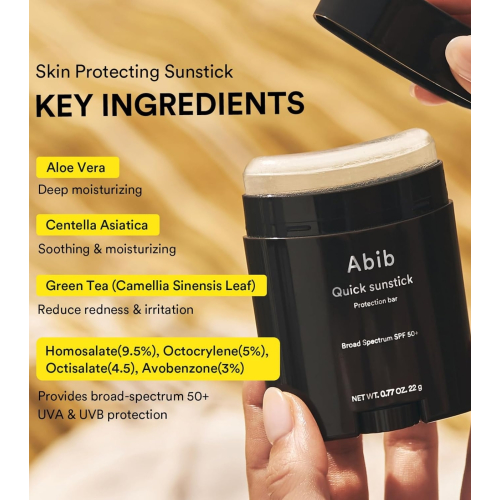 Abib - Stick solare per il viso Quick Sunstick SPF50+ PA++++