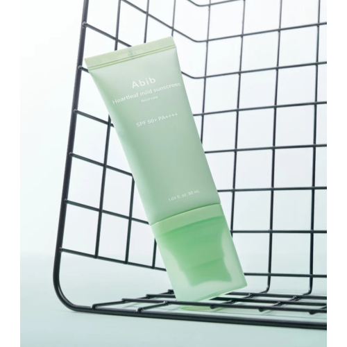 Abib - Crema solare per il viso Heartleaf Mild SPF50+ PA++++