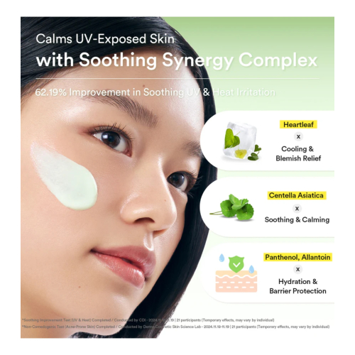 Abib - Crema solare per il viso Heartleaf Mild SPF50+ PA++++