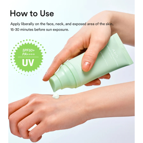 Abib - Crema solare per il viso Heartleaf Mild SPF50+ PA++++