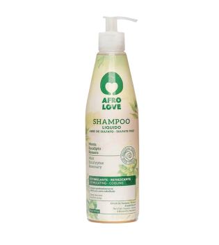 Afro Love - Shampoo chiarificante - Menta, eucalipto e rosmarino 450ml