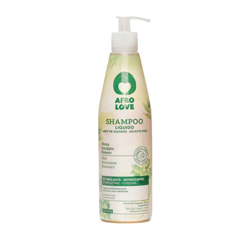 Afro Love - Shampoo chiarificante - Menta, eucalipto e rosmarino 450ml
