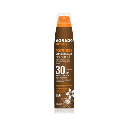 Agrado - Nebbia di olio secco potenziatore abbronzante SPF30