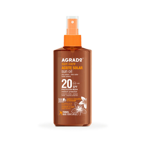 Agrado - Olio solare acceleratore di abbronzatura SPF20