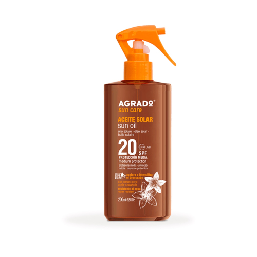 Agrado - Olio solare acceleratore di abbronzatura SPF20