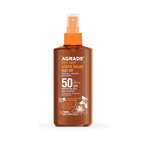Agrado - Olio solare acceleratore di abbronzatura SPF50