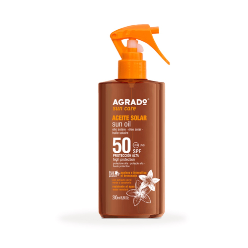 Agrado - Olio solare acceleratore di abbronzatura SPF50