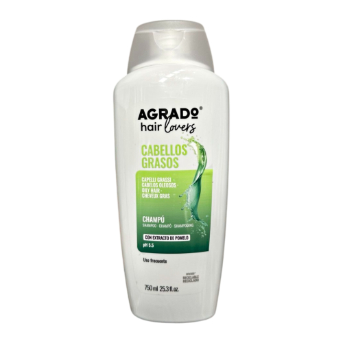 Agrado - Shampoo uso frequente per capelli grassi - 750ml