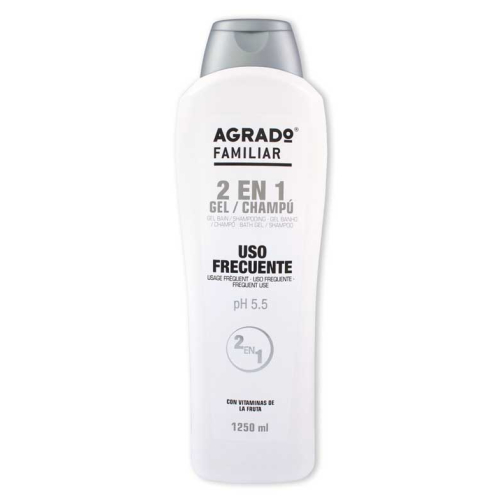 Agrado - Gel e shampoo uso familiare frequente - 1250ml