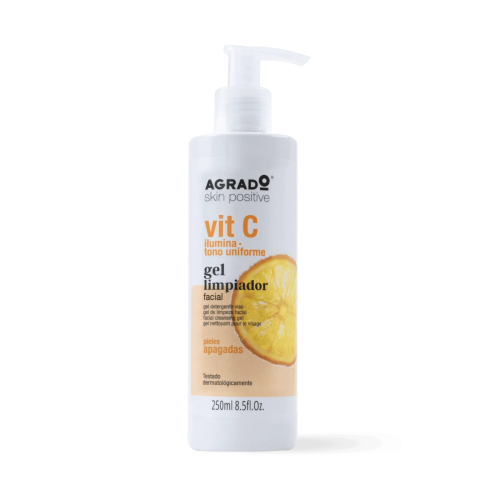 Agrado  - Gel detergente viso alla vitamina C - Pelle spenta