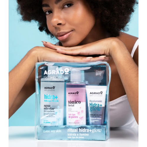 Agrado - Borsa da toilette Hidra+Glow Ritual - tutti i tipi di pelle