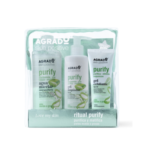 Agrado - Borsa da toilette Ritual Purify - pelle mista e grassa