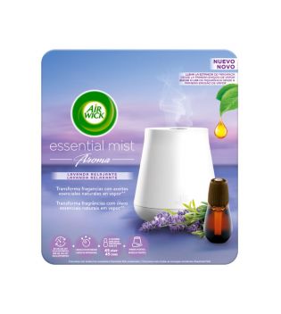 Air Wick - Deodorante per ambienti elettrico portatile Essential Mist + Ricarica - Lavanda rilassante