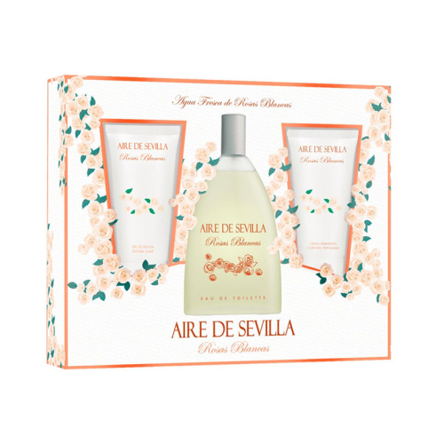 Aire de Sevilla - Confezione di eau de toilette da donna 150 ml - Rose bianche