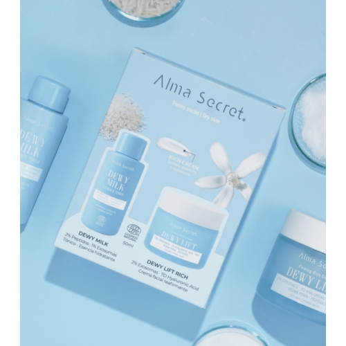 Alma Secret - Mini Set Dewy Milk & Dewy Lift Rich Cream - Pelle da normale a secca