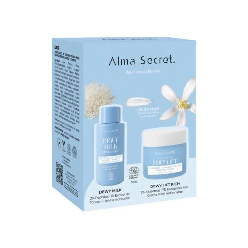 Alma Secret - Mini Set Dewy Milk & Dewy Lift Rich Cream - Pelle da normale a secca