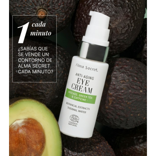 Alma Secret - Contorno occhi multi-riparatore e anti-invecchiamento con avocado - 20ml