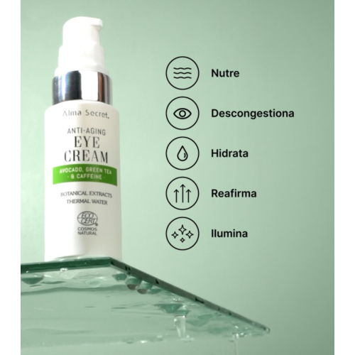 Alma Secret - Contorno occhi multi-riparatore e anti-invecchiamento con avocado - 20ml