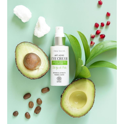 Alma Secret - Contorno occhi multi-riparatore e antietà con avocado, tè verde e caffeina