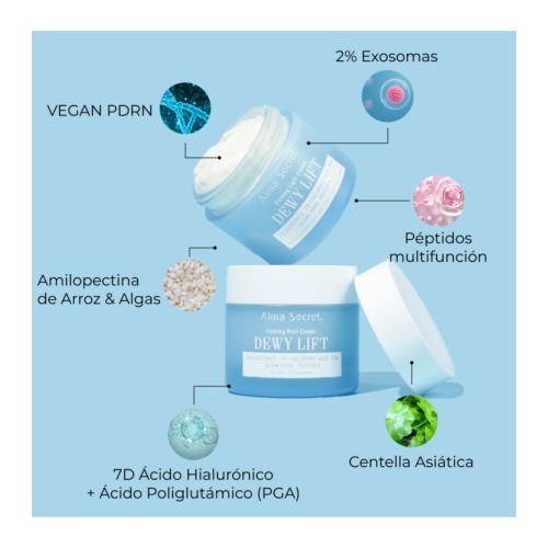 Alma Secret - Crema viso rassodante Dewy Lift - Pelle da normale a mista