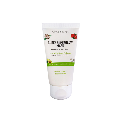 Alma Secret - Maschera per capelli Curly Superglow per capelli ricci - Formato mini: 50ml