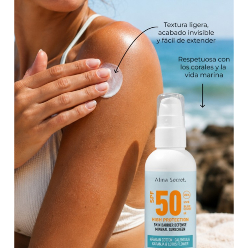 Alma Secret - Crema solare per il corpo SPF50 Skin Barrier Defense