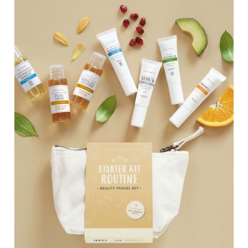 Alma Secret - Set Beauty Travel Starter Kit Routine - Pelle sensibile e mista