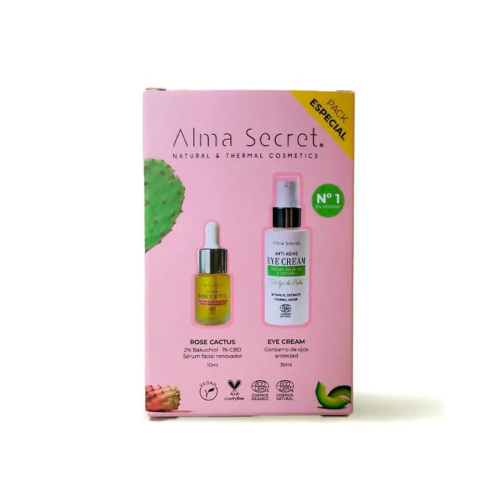 Alma Secret - Set regalo contorno occhi + siero viso Rose Cactus
