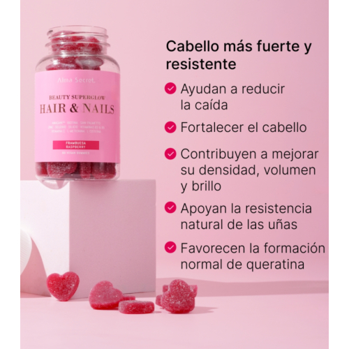 Alma Secret - Caramelle gommose vitaminiche per capelli e unghie Beauty Superglow