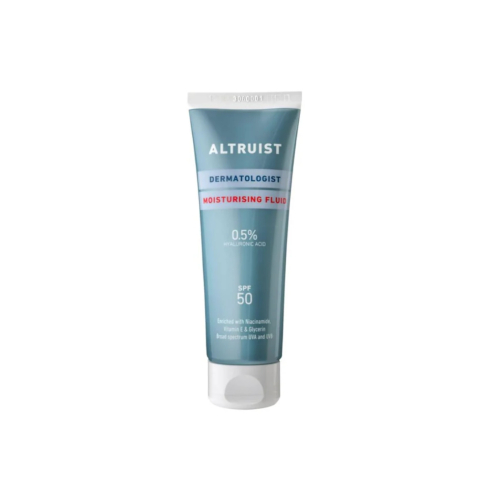 Altruist - Crema idratante fluida 0,5% Ácido Hialurónico y SPF50 Dermatologist