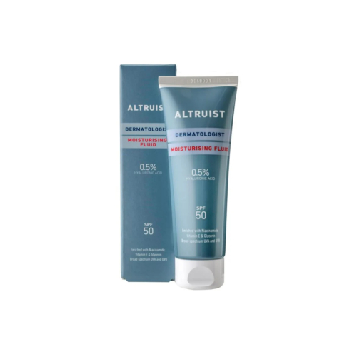 Altruist - Crema idratante fluida 0,5% Ácido Hialurónico y SPF50 Dermatologist